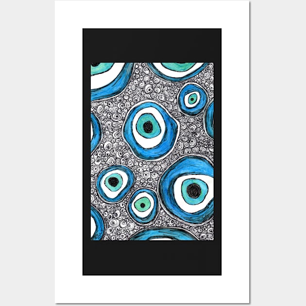 Evil Eye Art Wall Art by halideO